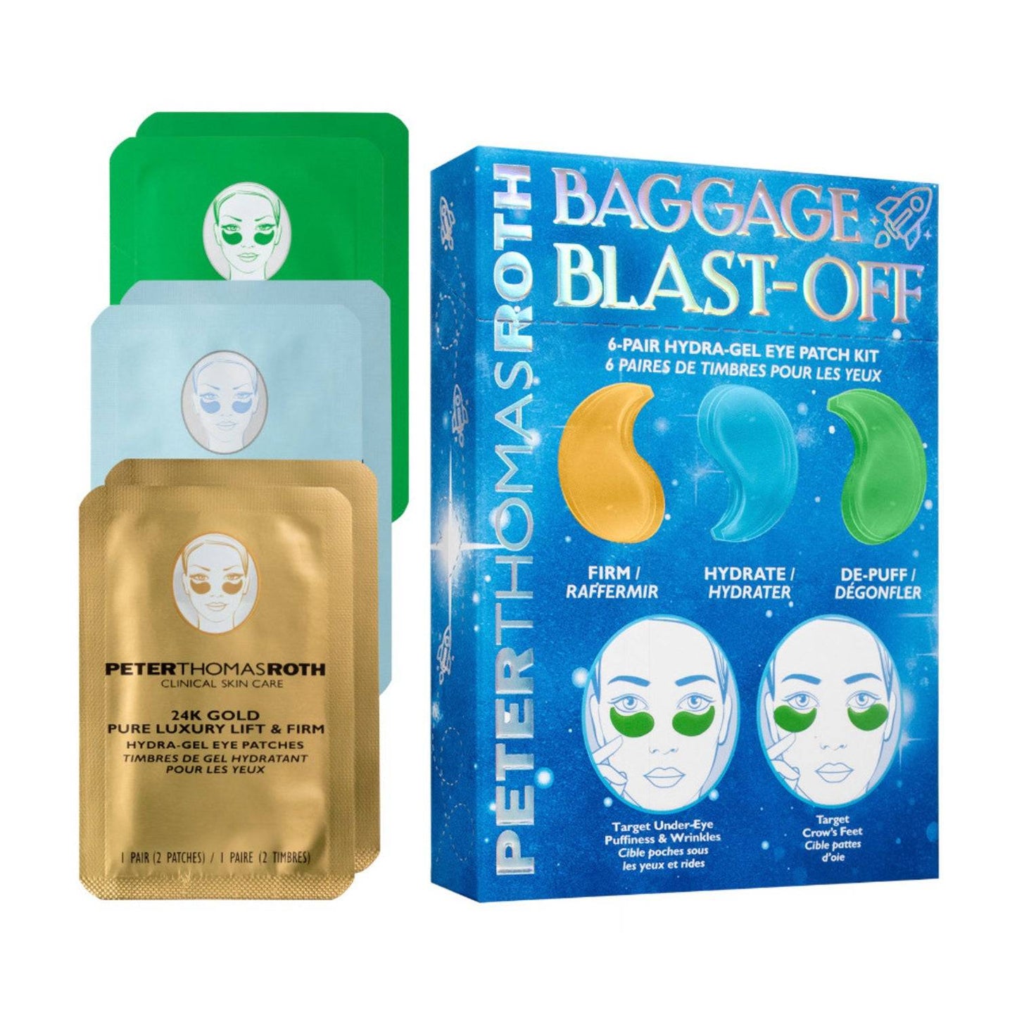 Peter Thomas Roth Bagage Blast-Off 6-Pair Hydra-gel Eye Patch Kit