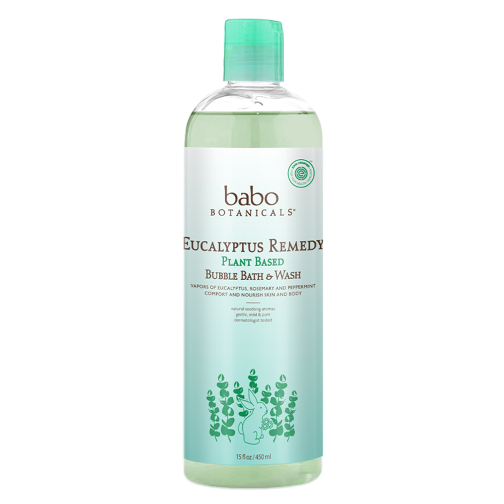 Babo Botanicals Eucalyptus remédio shampoo, banho de espuma e lavagem