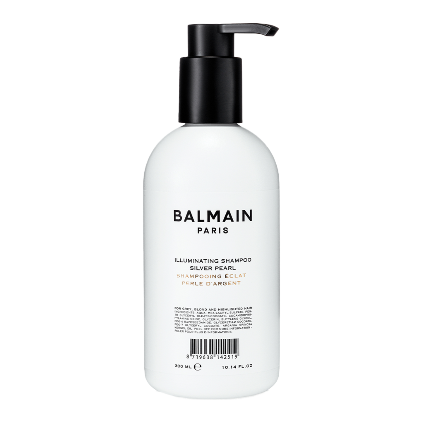 Balmain Pariisin hiukset valaiseva shampoo hopea helmi