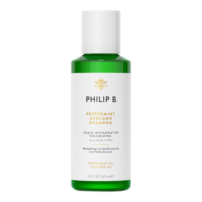 Philip B botanische pepermunt en avocado -volumisatie en verduidelijkende shampoo