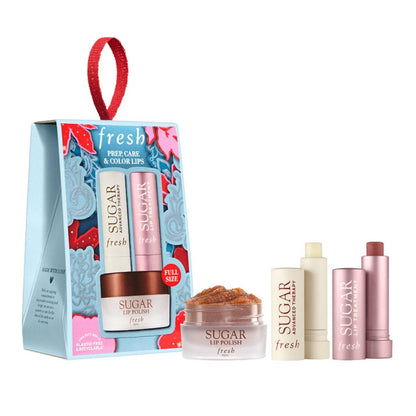 Verse prep, care en color lippen cadeau set trio