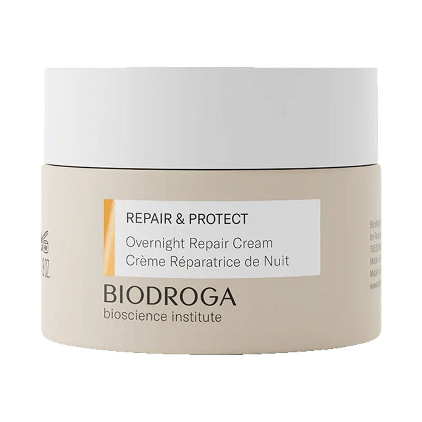 Reparar e proteger o creme de reparo noturno do Biodroga