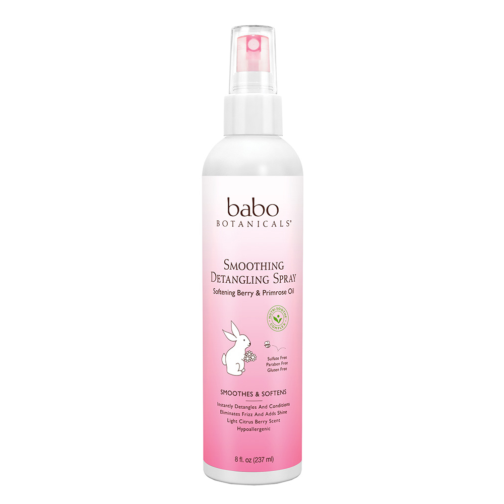 Babo Botanicals Smoothing Berry Primrose Detangling Spray