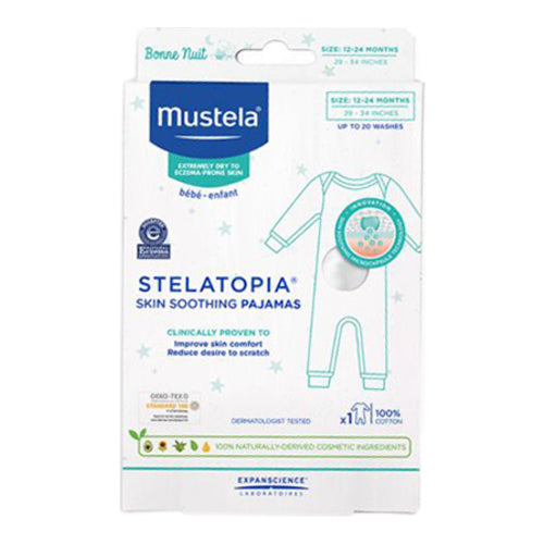 Mustela Stelatopia Skin Smoothing Pajamas- Size 12-24 Months