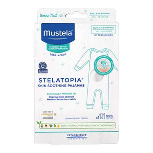 Mustela Stelatopia Skin Smoothing Pajamas - Size 6-12 Months