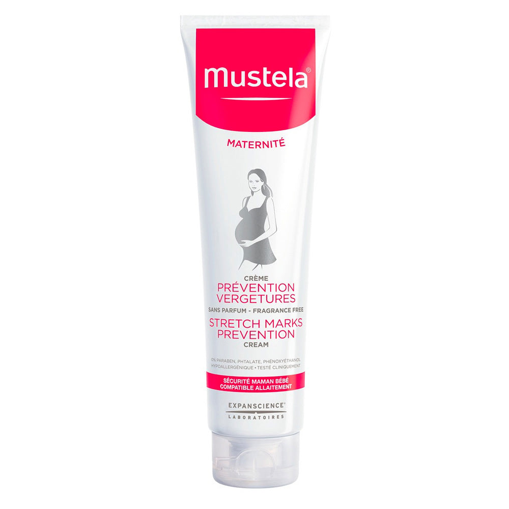 Mustela stretch markerar grädde