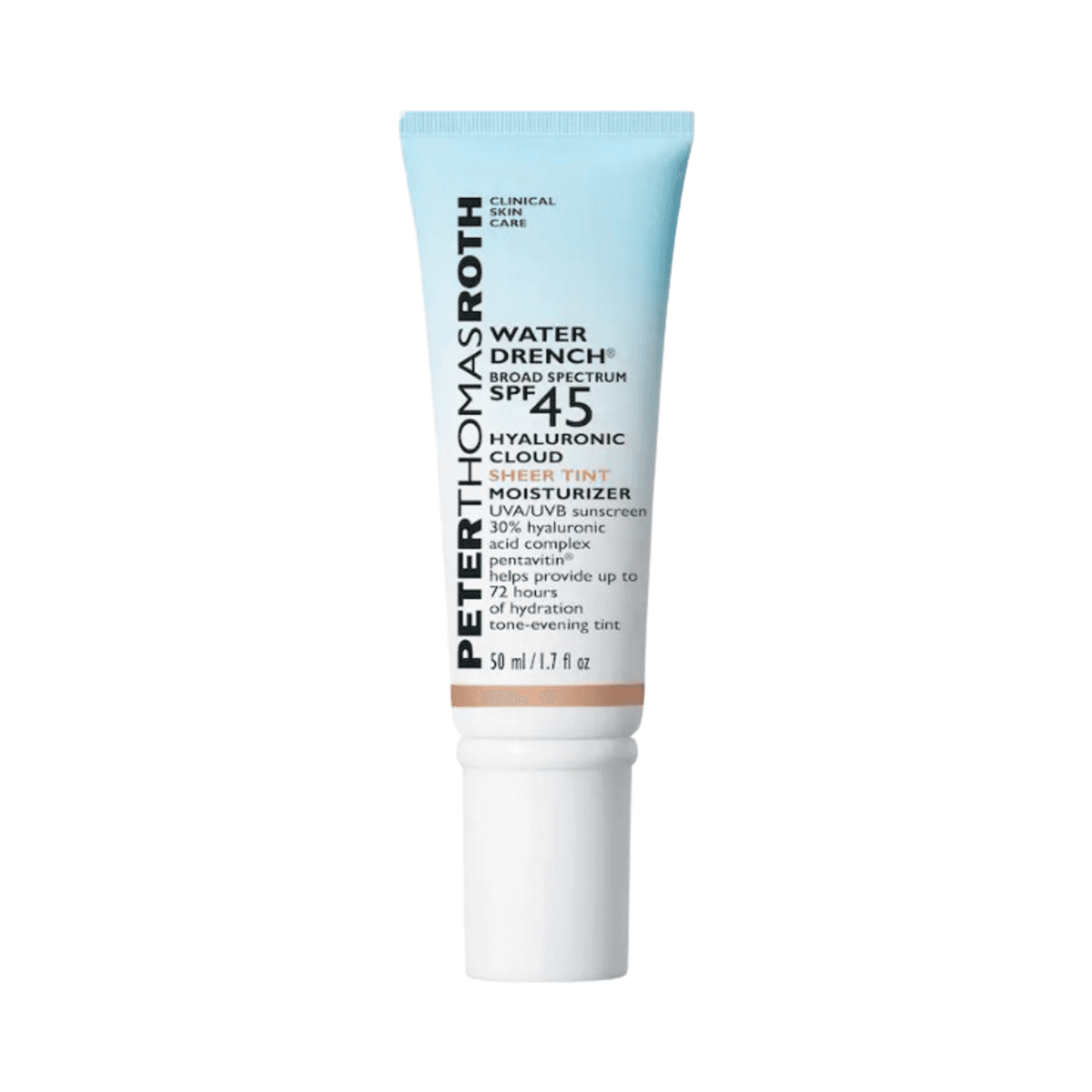 Peter Thomas Roth Water Drench Hyaluronic Cloud Sheer Tint Moisturizer Broad Spectrum Sunscreen SPF 45