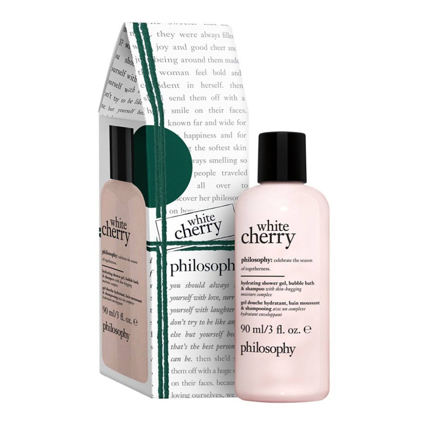 Philosophy White Cherry Hidratando Gel Gel Bath Bath and Shampoo